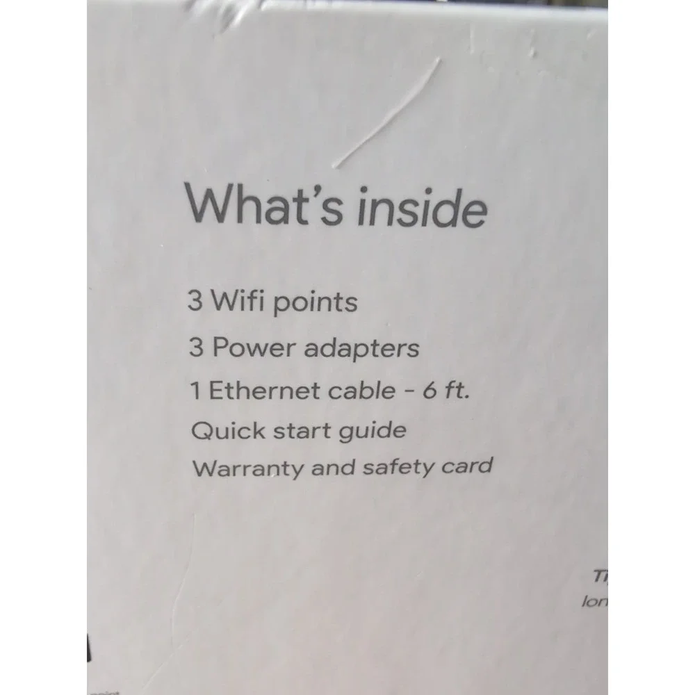 Google WiFi System Whole Home Mesh Router - 3 Pack (Open Box)‎